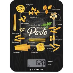 Весы кухонные Polaris PKS 1054DG Pasta (Black)