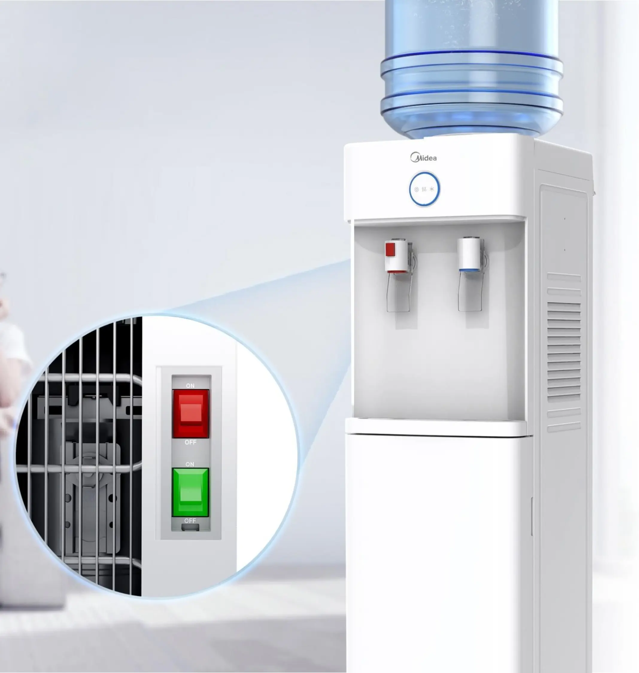 Кулер для воды Midea YL2436S-W (White) - 6