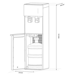 Кулер для воды Samus WDSF-253CW (White) Thumb