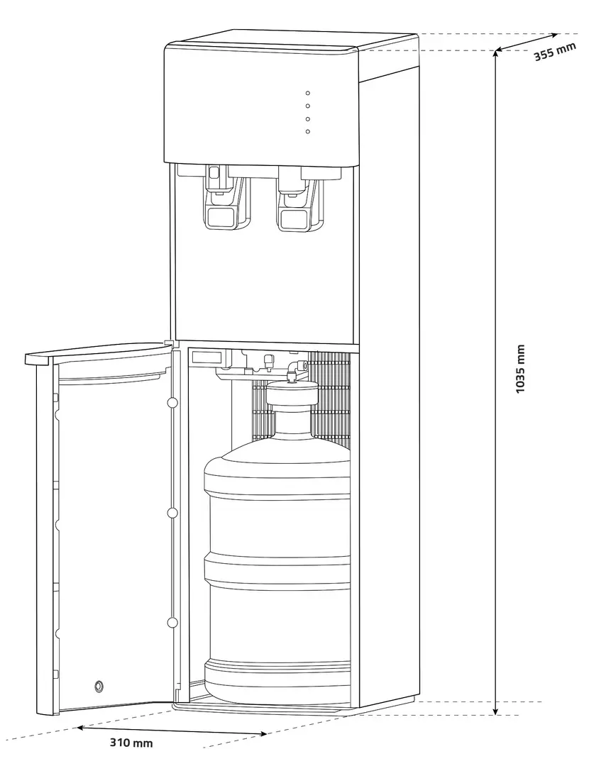 Кулер для воды Samus WDSF-253CW (White)