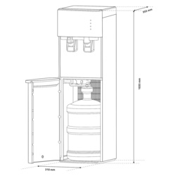 Кулер для воды Samus WDSF-254CS (Silver) Thumb
