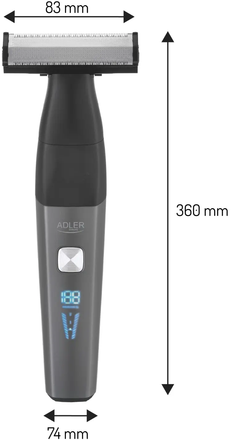 Триммер для тела Adler AD 2963 (Grey) - 3