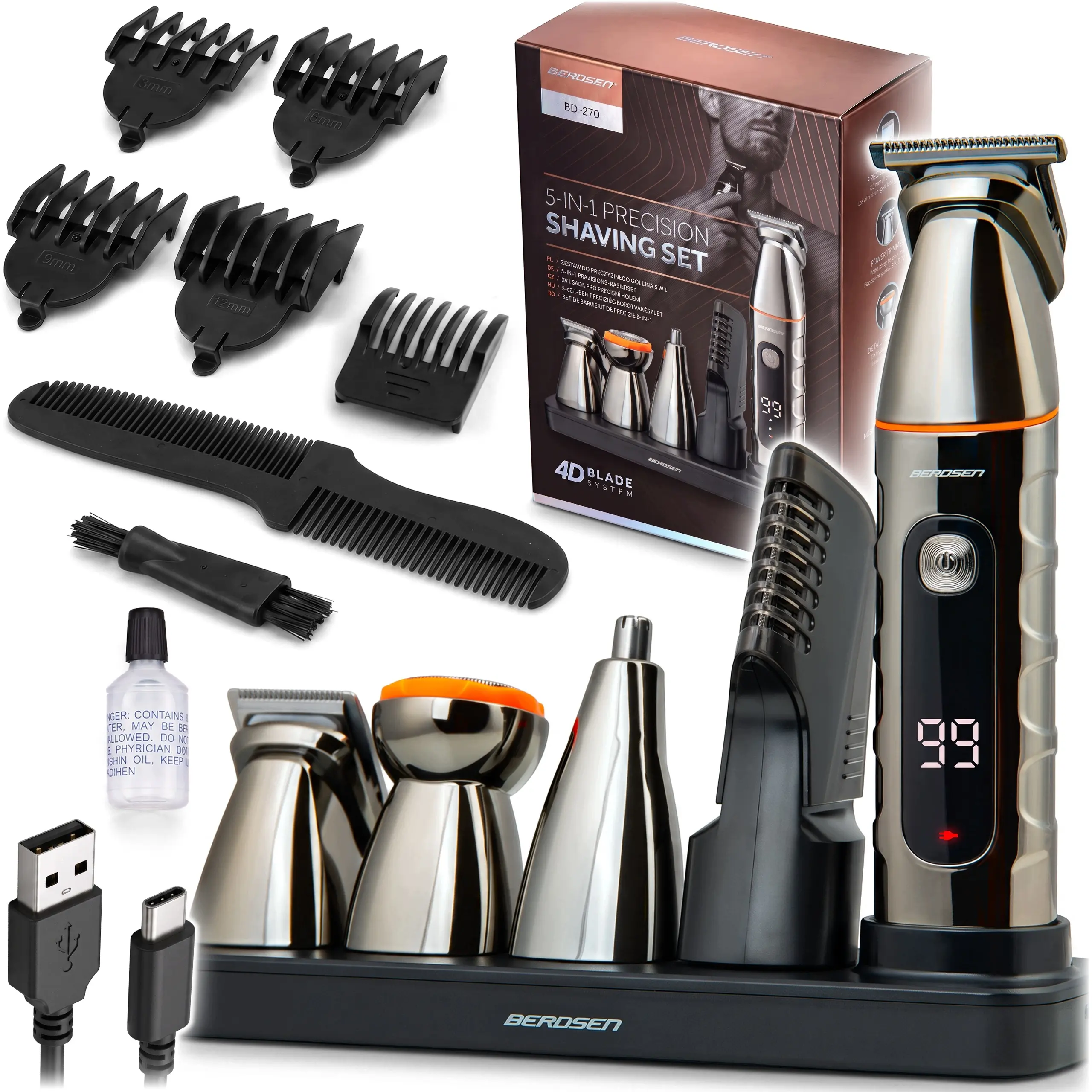 Trimmer Berdsen BD-270 (Silver) - 2