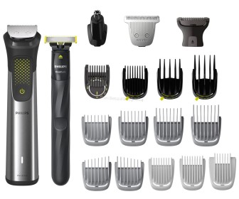 Set aparat de tuns+ trimmer Philips MG9555/15 (Silver/Black)