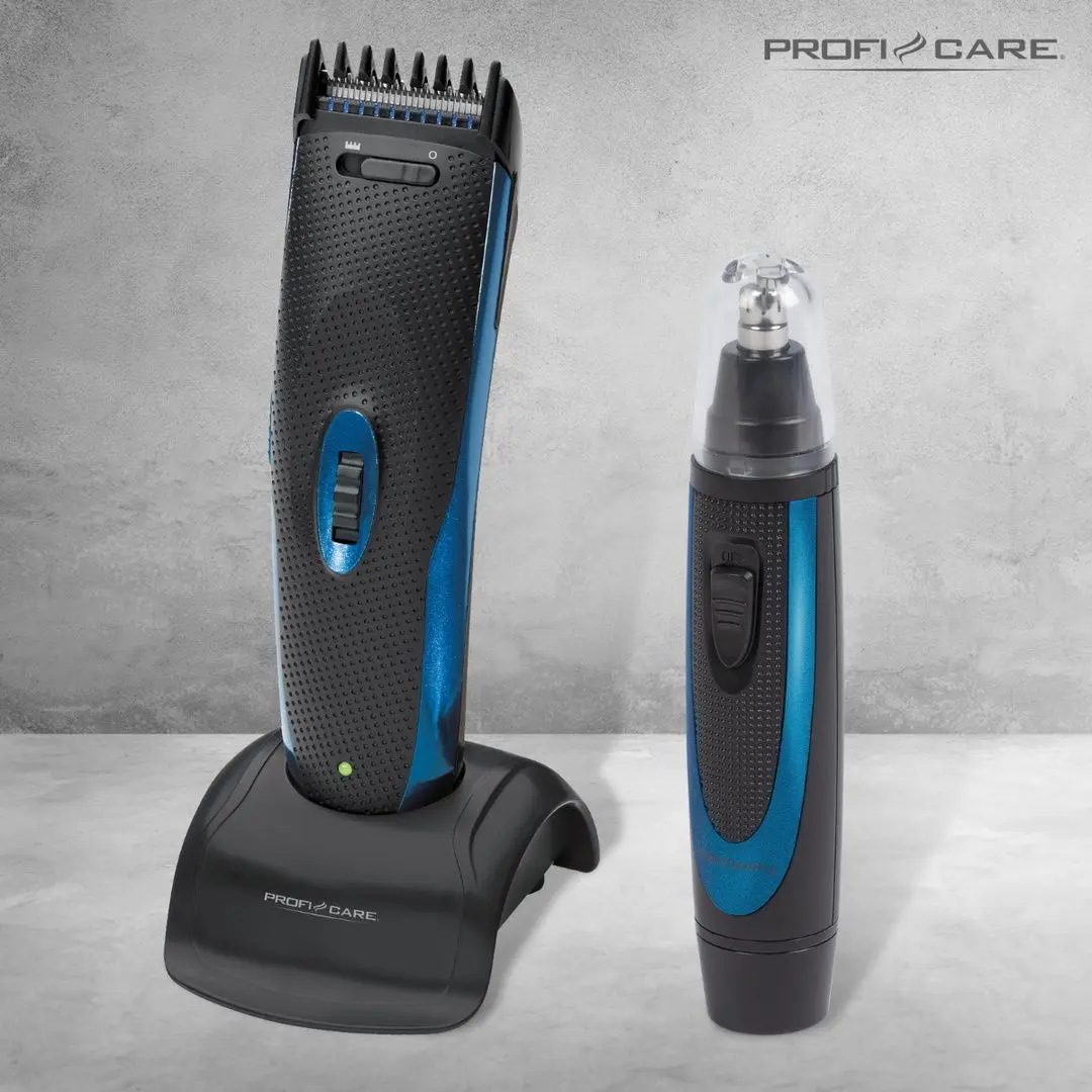 Set masina de tuns + trimmer ProfiCare PC-HSM/R 3052 (Black/Blue)