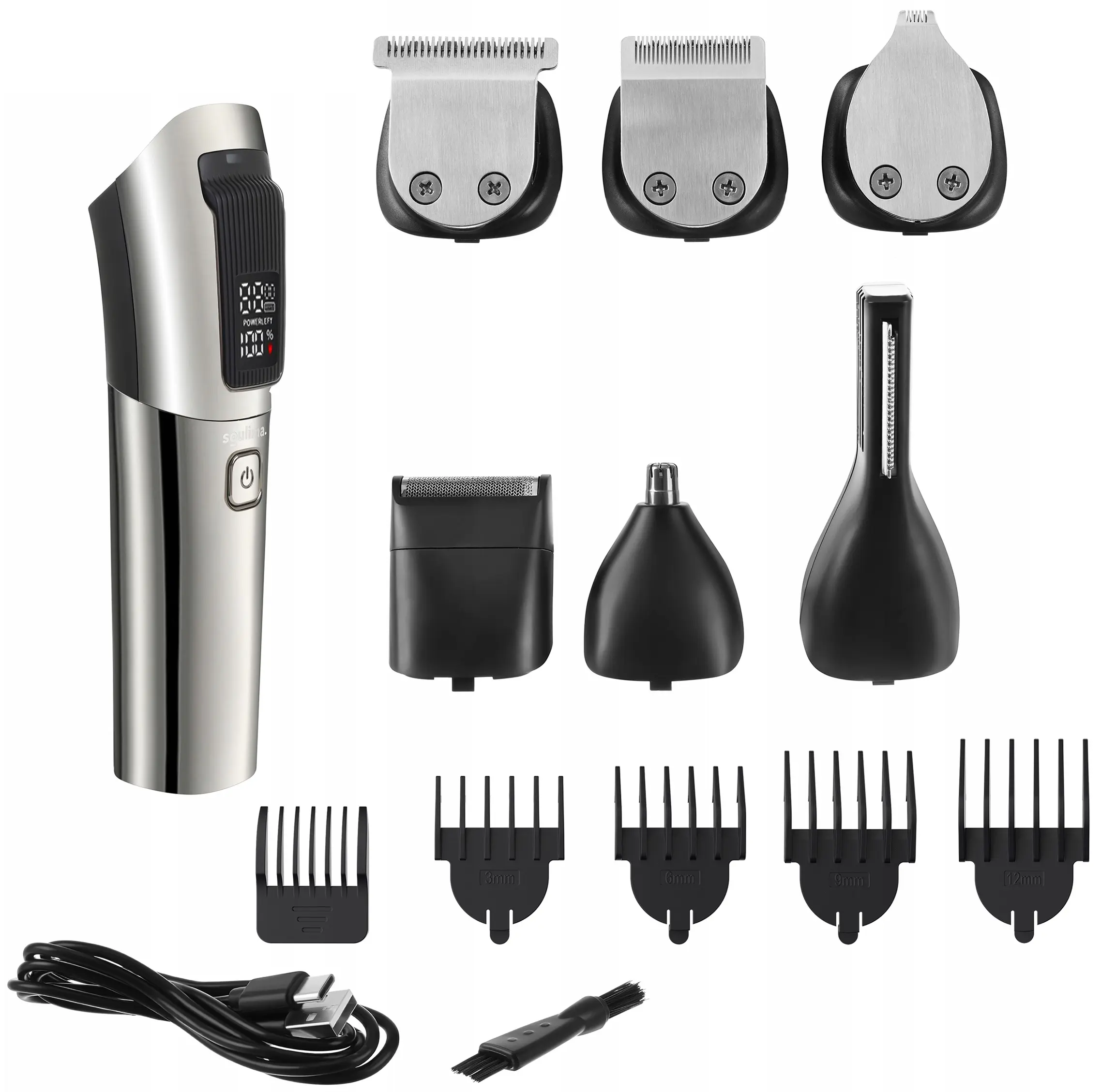 Машинка для стрижки Soulima 27313 (Silver) - 2