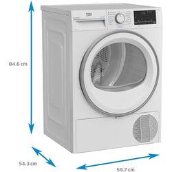 Masina de uscat rufe Beko B3T67230 (White) Thumb