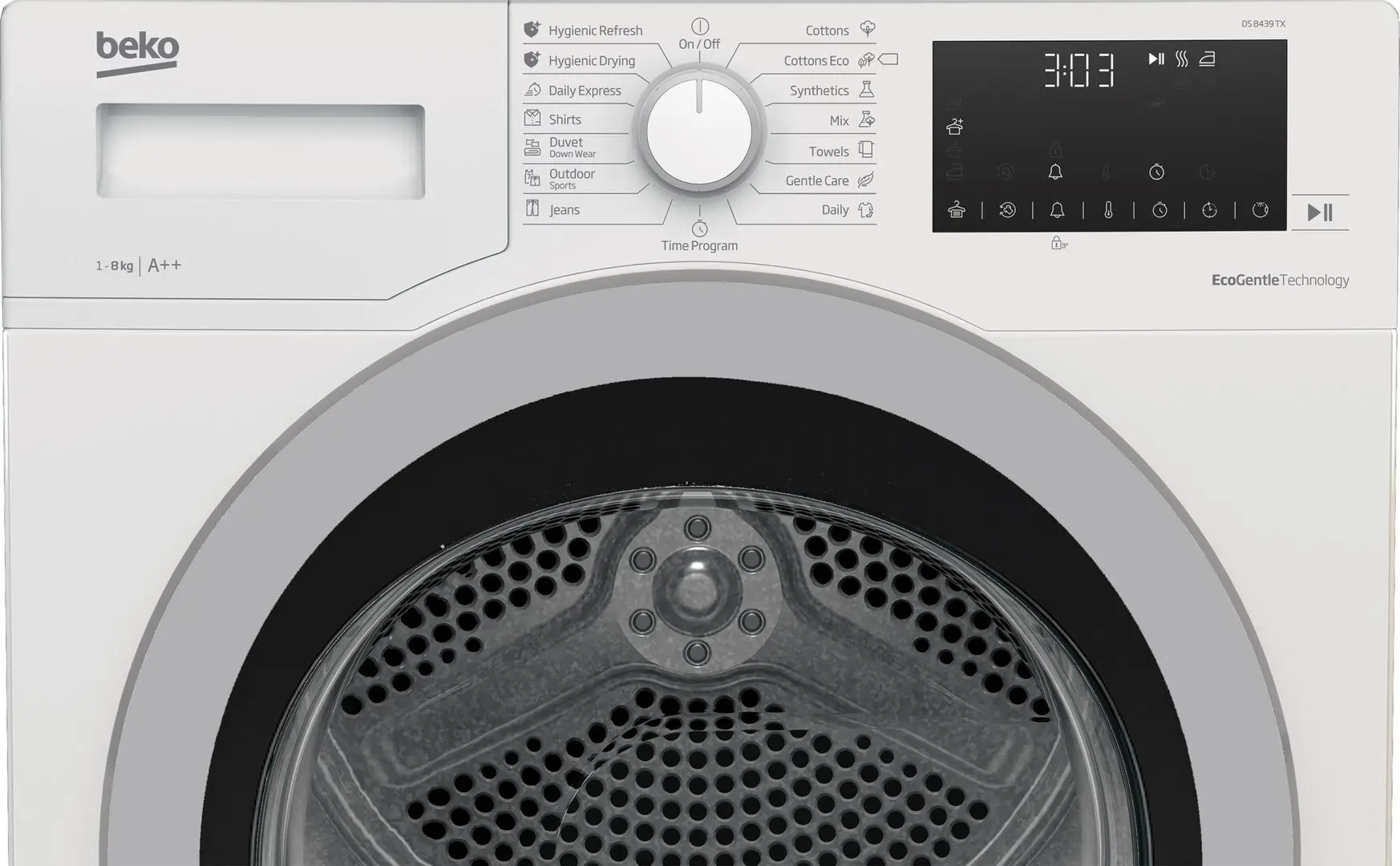 Сушильная машина Beko DS 8439 TX (White) - 3