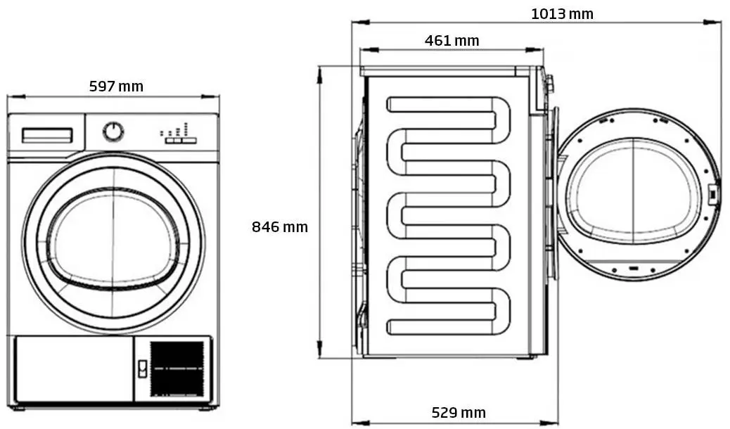 Сушильная машина Beko EDF7434GXA (White) - 2