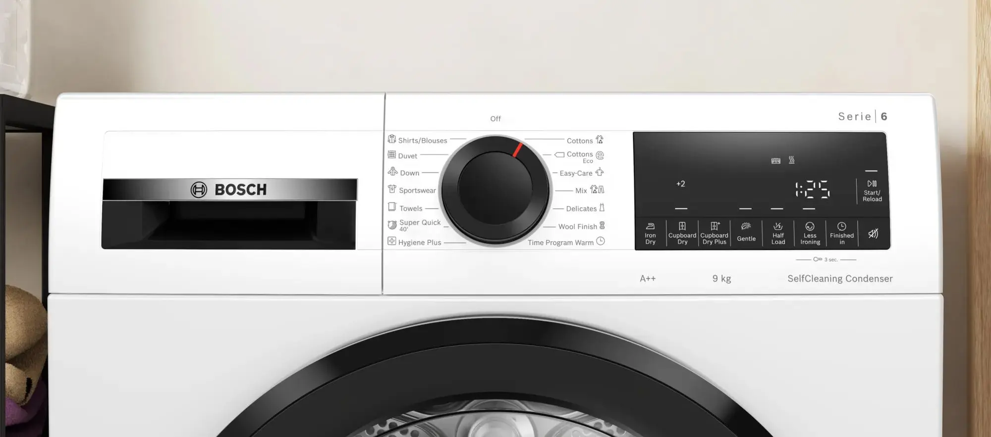 Сушильная машина Bosch WQG24500BY (White/Black)