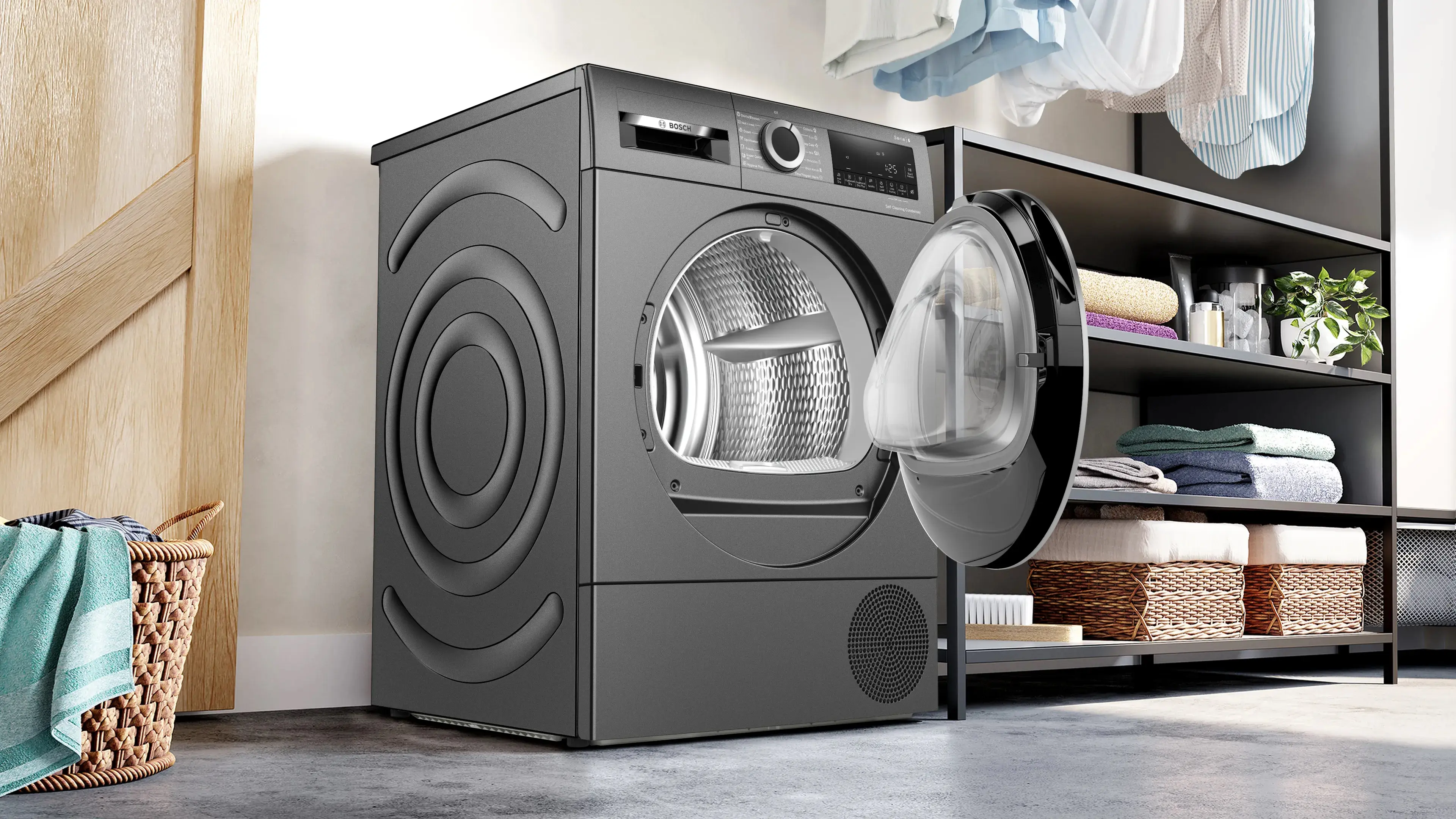 Сушильная машина Bosch WQG245DREU (Iron Grey)