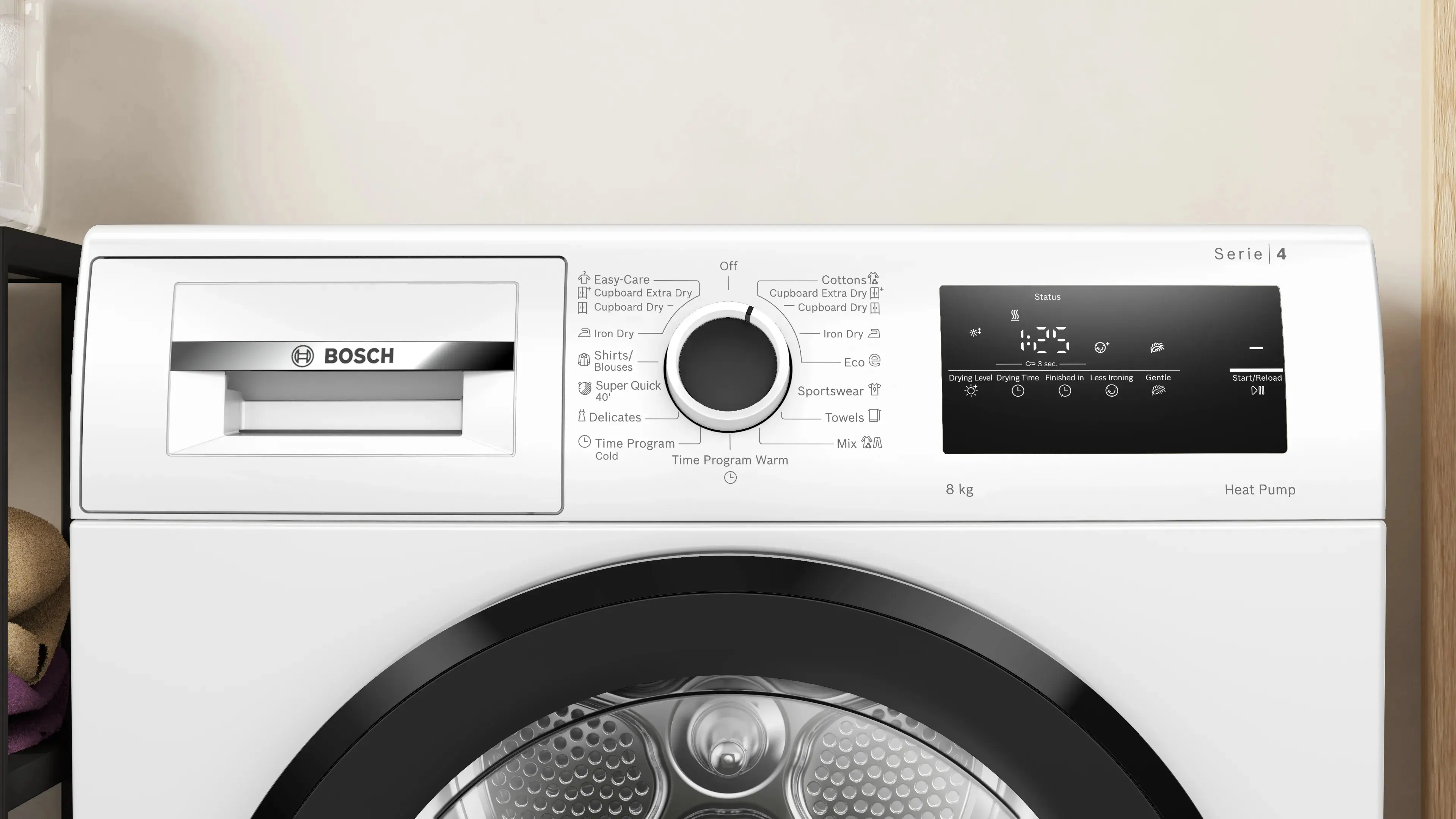 Masina de uscat rufe Bosch WTH83255BY (White)