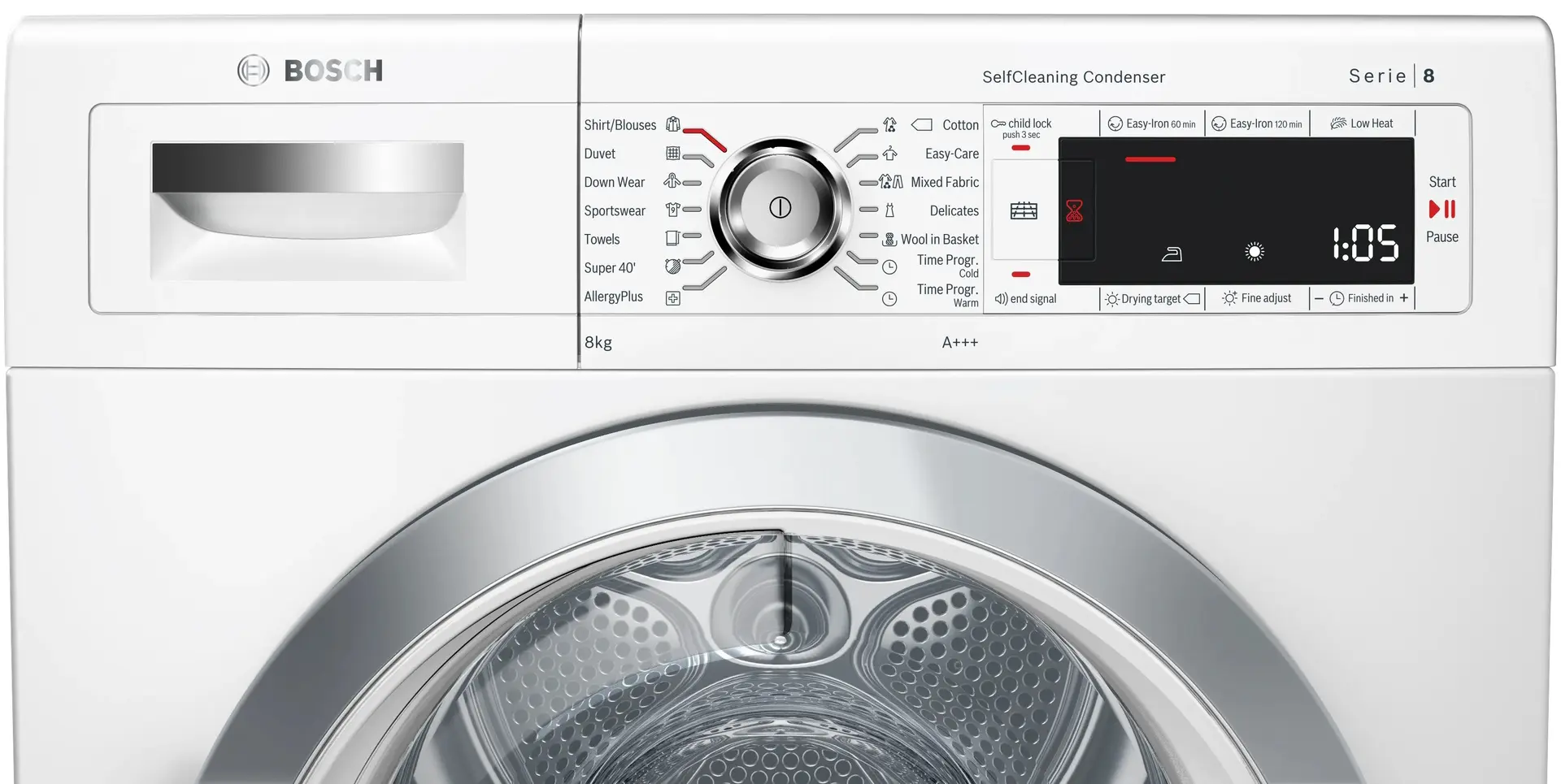 Masina de uscat rufe Bosch WTW85590BY (White) - 3