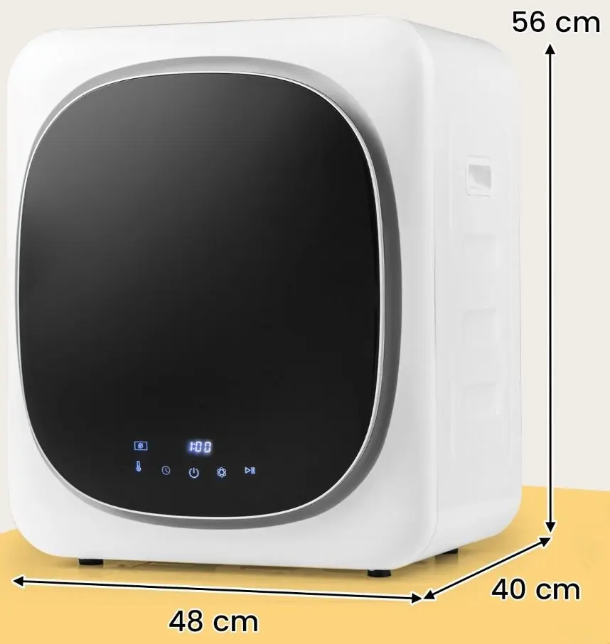 Masina de uscat rufe Costway FP10757DE (White)
