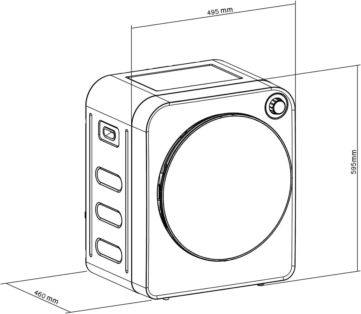 Сушильная машина GreenBlue GB410 (White) - 7
