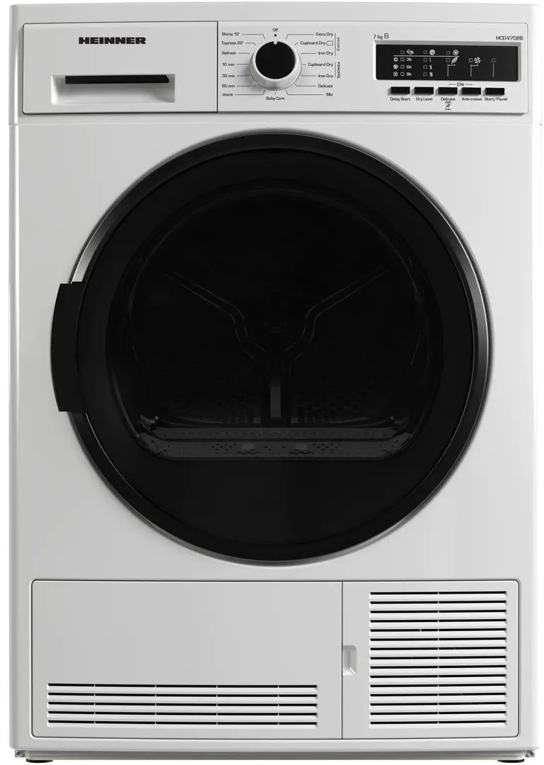 Masina de uscat rufe Heinner HCD-V702B (White)