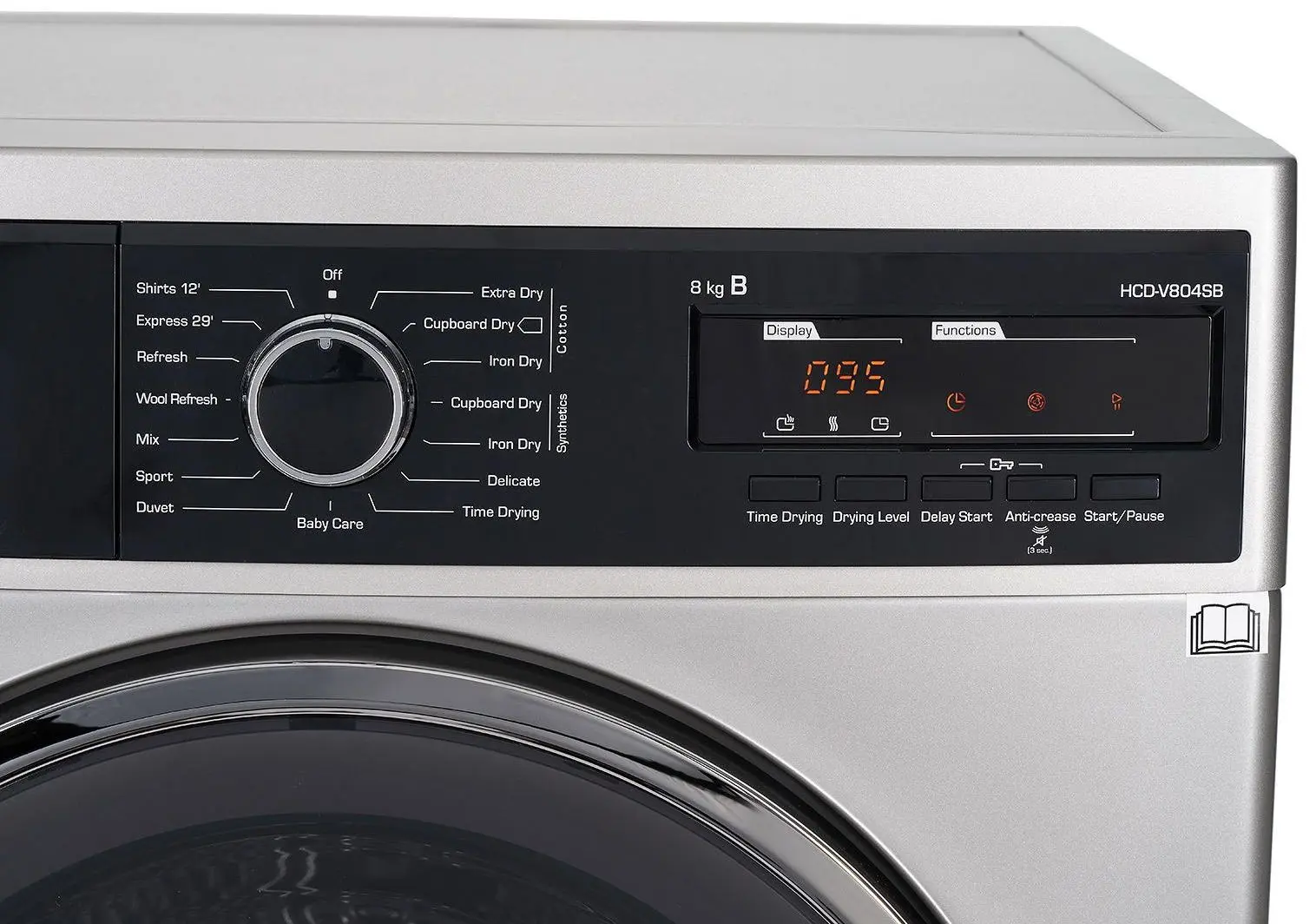 Сушильная машина Heinner HCD-V804SB (Silver) - 4