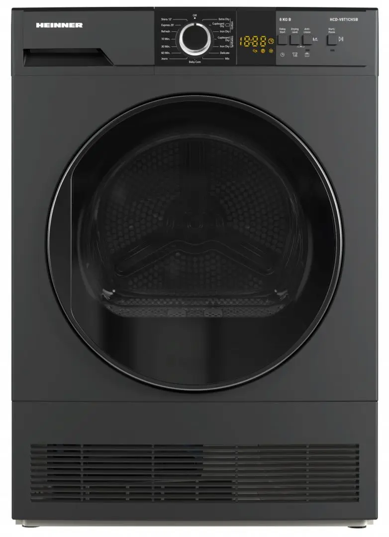 Masina de uscat rufe Heinner HCD-V8T1CHSB (Dark Grey)