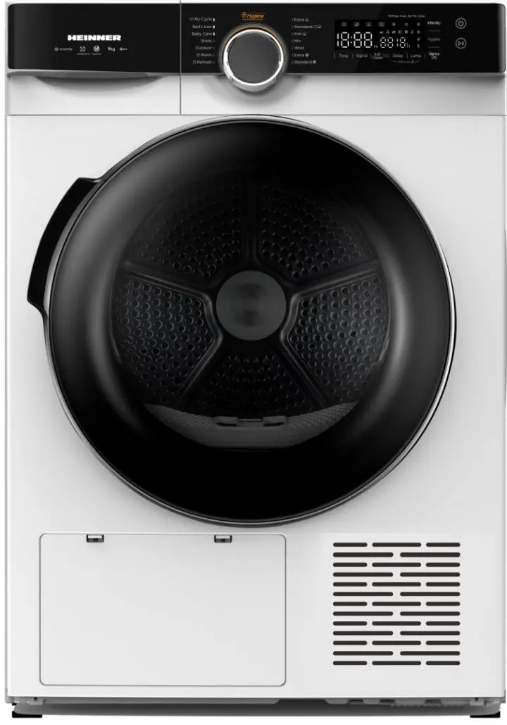 Masina de uscat rufe Heinner HHPD-M9K3A+++ (White/Black)