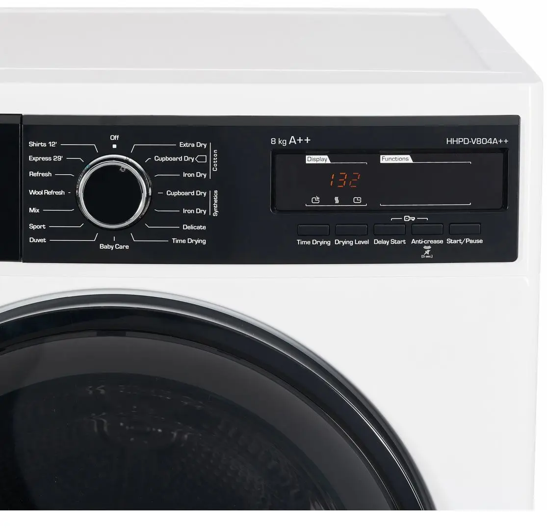 Masina de uscat rufe Heinner HHPD-V804A++ (White) - 3