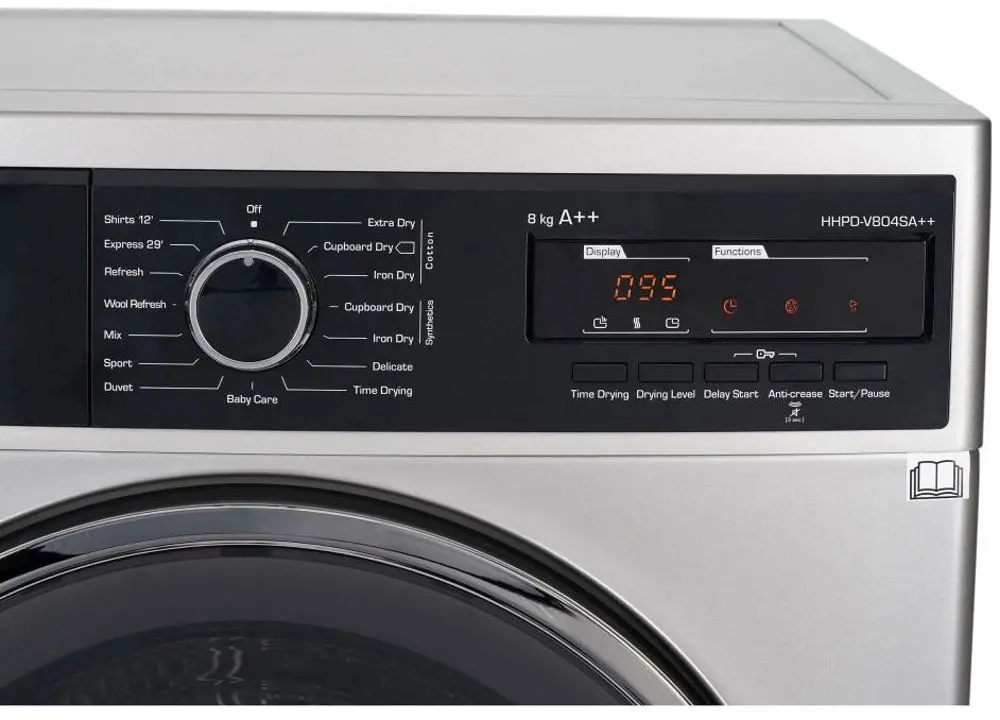 Masina de uscat rufe Heinner HHPD-V804SA++ (Silver) - 4