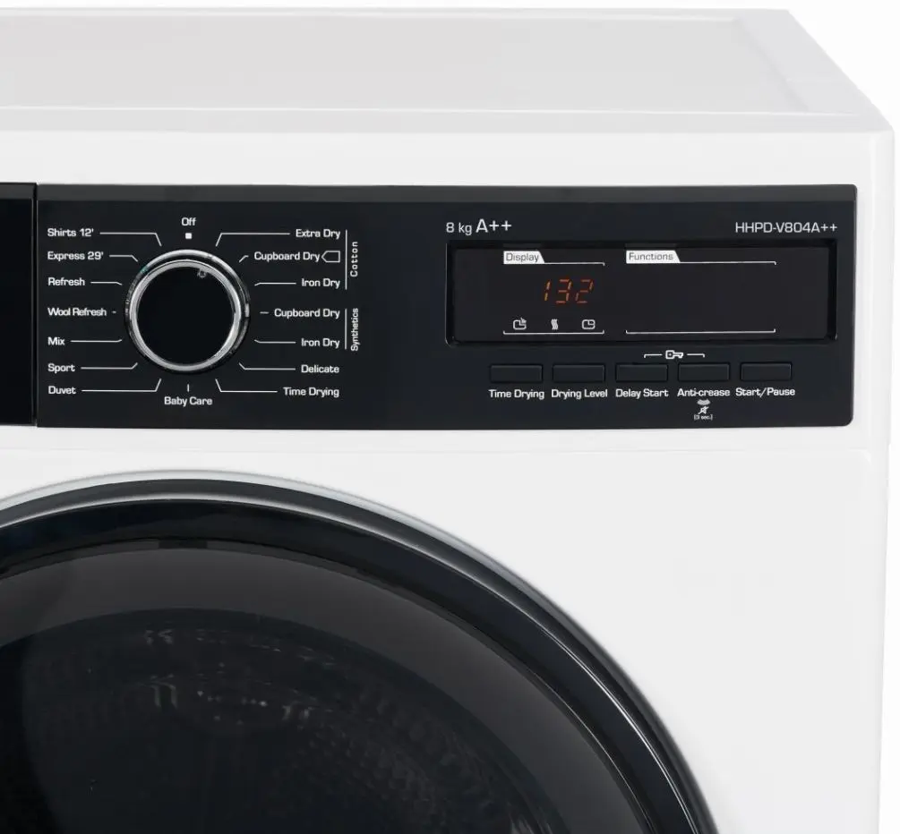 Masina de uscat rufe Heinner HHPDV804A++ (White) - 3