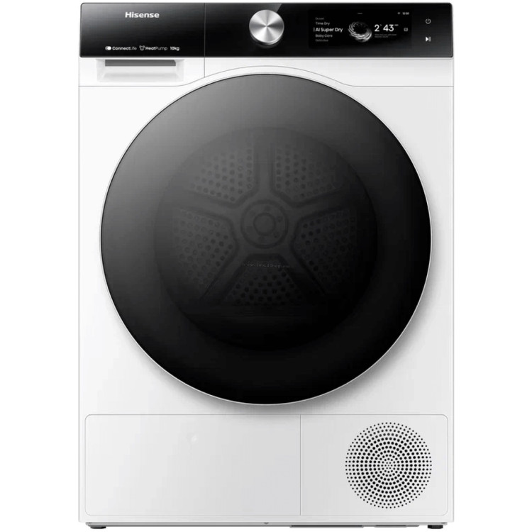 Masina de uscat rufe Hisense DH7S107BW / 10 kg / A+++ / Alb