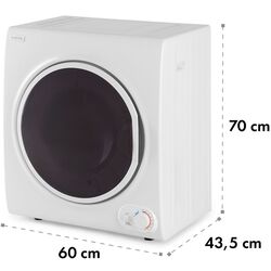 Masina de uscat rufe Klarstein Jet Set 4000 (White) Thumb