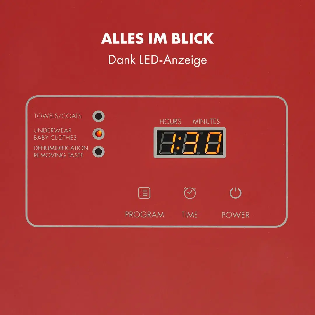 Masina de uscat rufe Klarstein Zap Dry (Red)