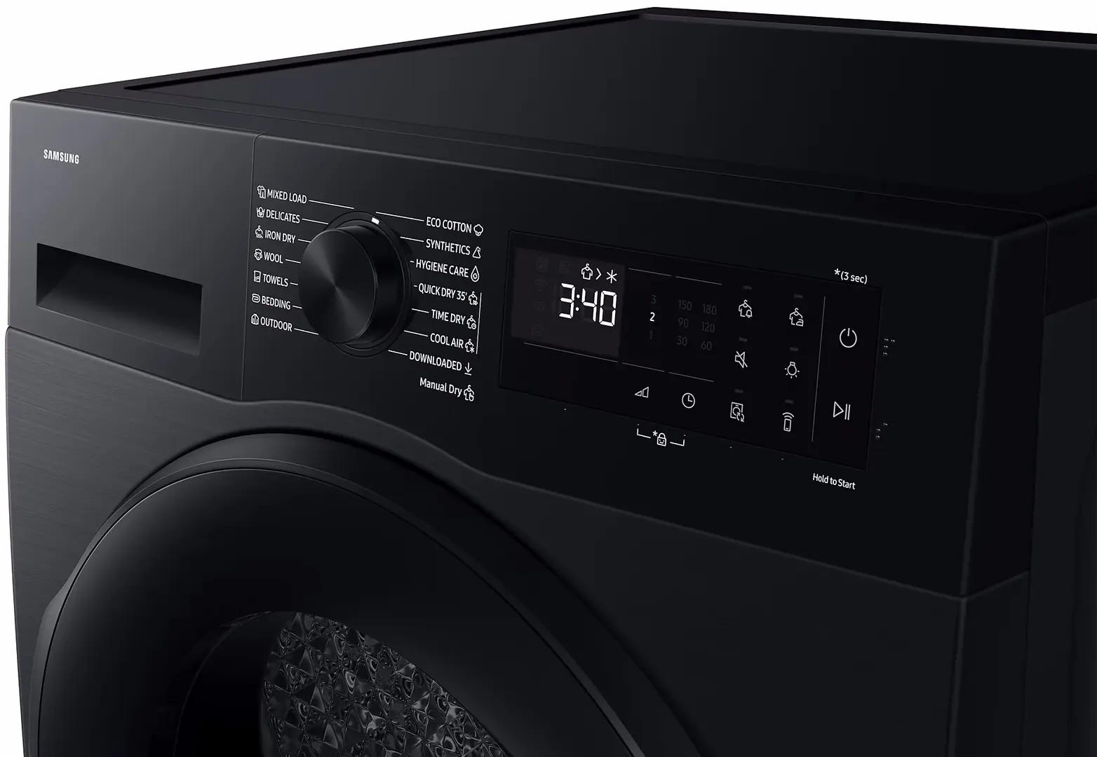 Сушильная машина Samsung DV90DG52A0ABLE (Black)