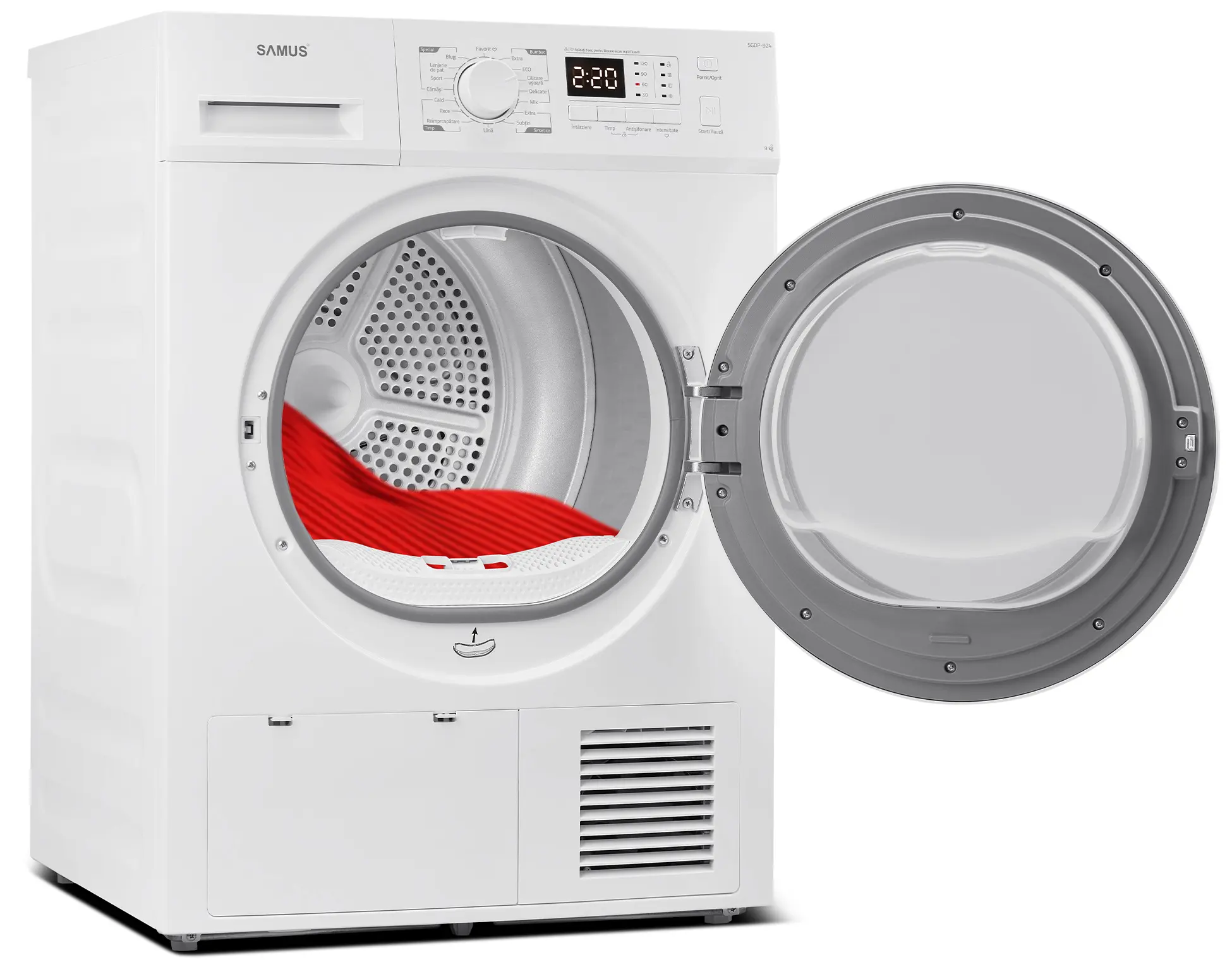 Masina de uscat rufe Samus SGDP-924 (White) - 5