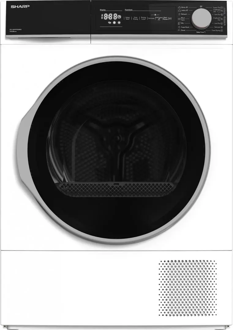 Masina de uscat rufe Sharp KD-NHH9S8GW3-EE (White)