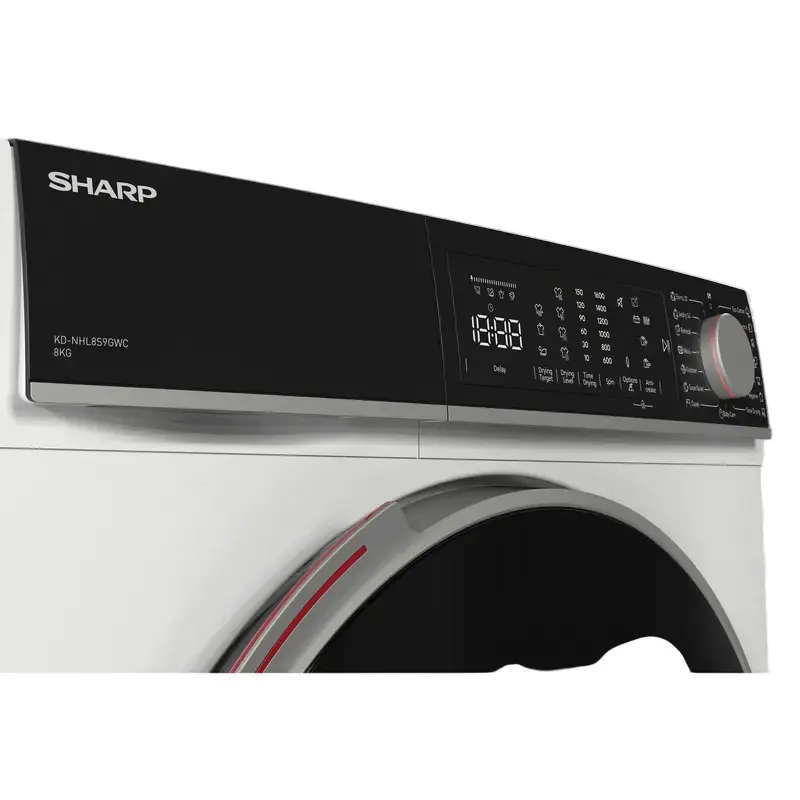 Masina de uscat rufe Sharp KD-NHL9S9GWC-EE (White)
