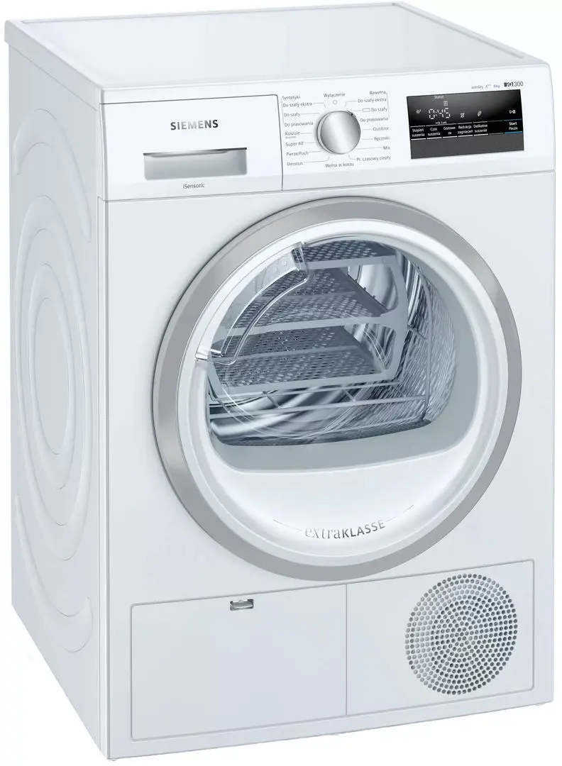 Masina de uscat rufe Siemens iQ300 WT45HV0EPL (White)