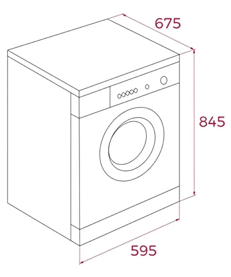 Masina de uscat rufe Teka SHK 81030 WH (White/Black)