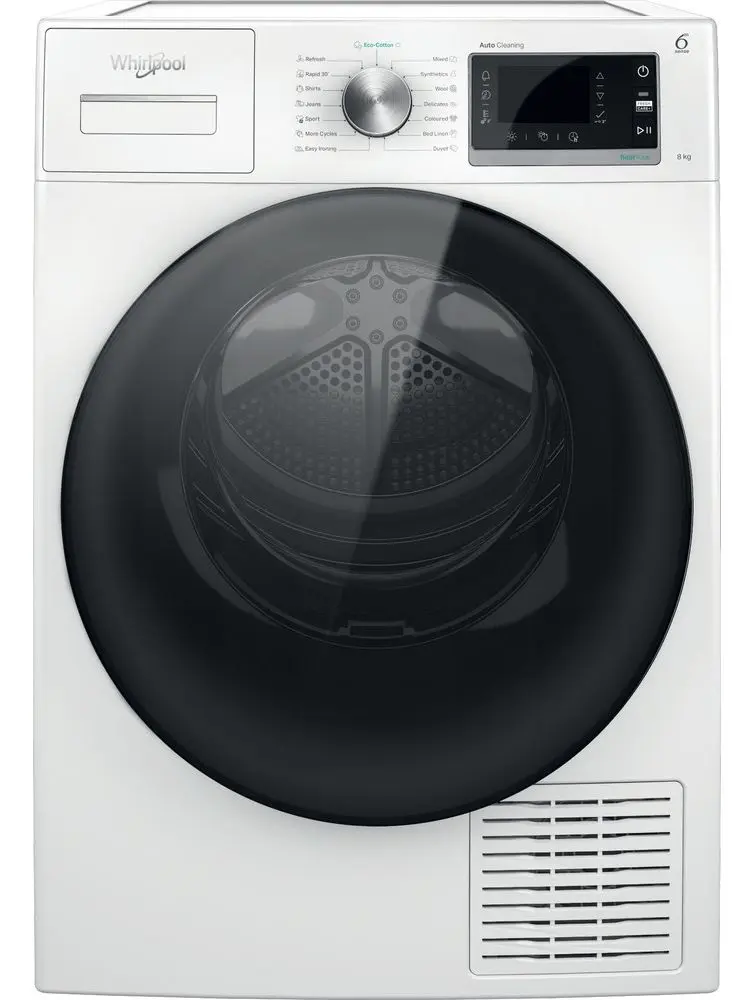 Masina de uscat rufe Whirlpool W6 D84WB EE (White/Black)