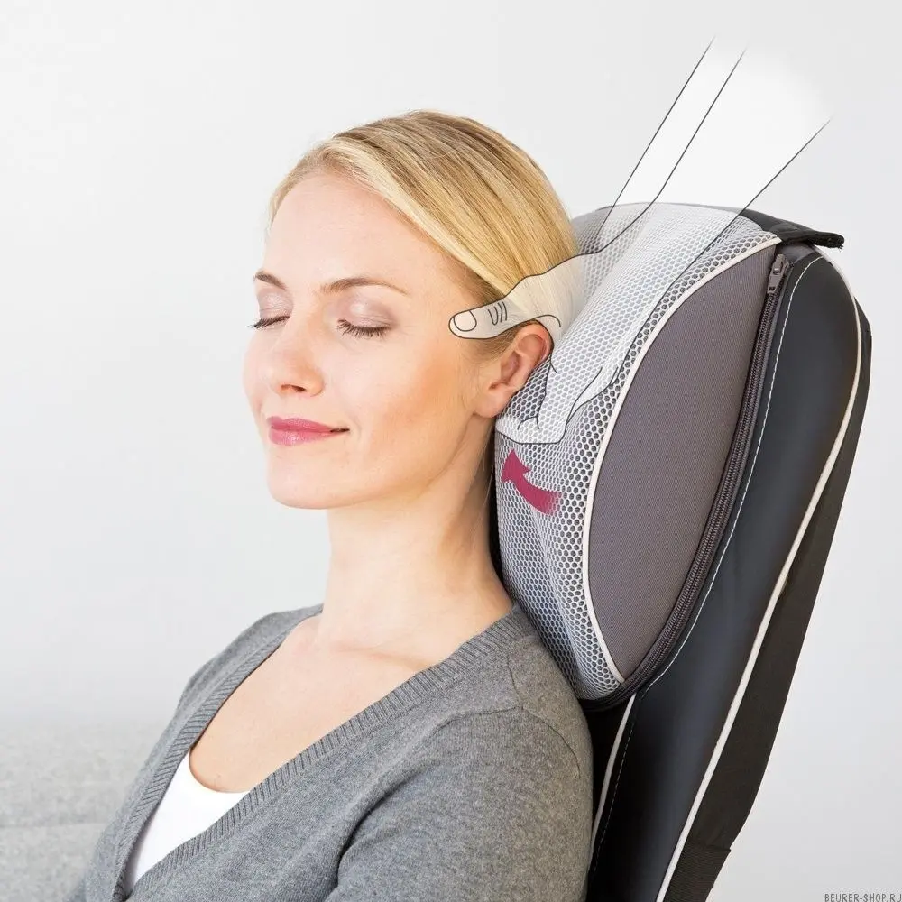 Husa de scaun pentru masaj Shiatsu Beurer MG295 (Black) - 7