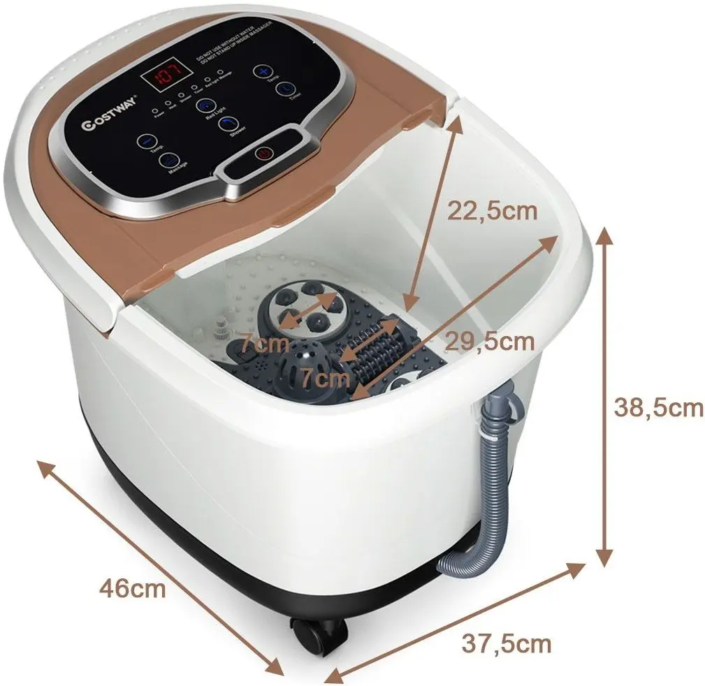 Cada masaj pentru picioare Costway EP24368DE-CF (Brown)