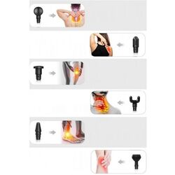 Pistol de masaj Hiperlion JMQ008 (Gray) Thumb