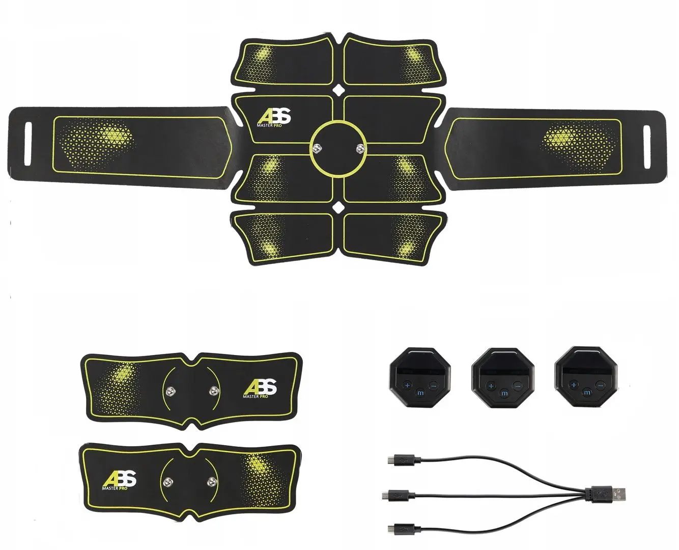 Электростимулятор мышц HMS ABS Master Pro Super (Black/Yellow)