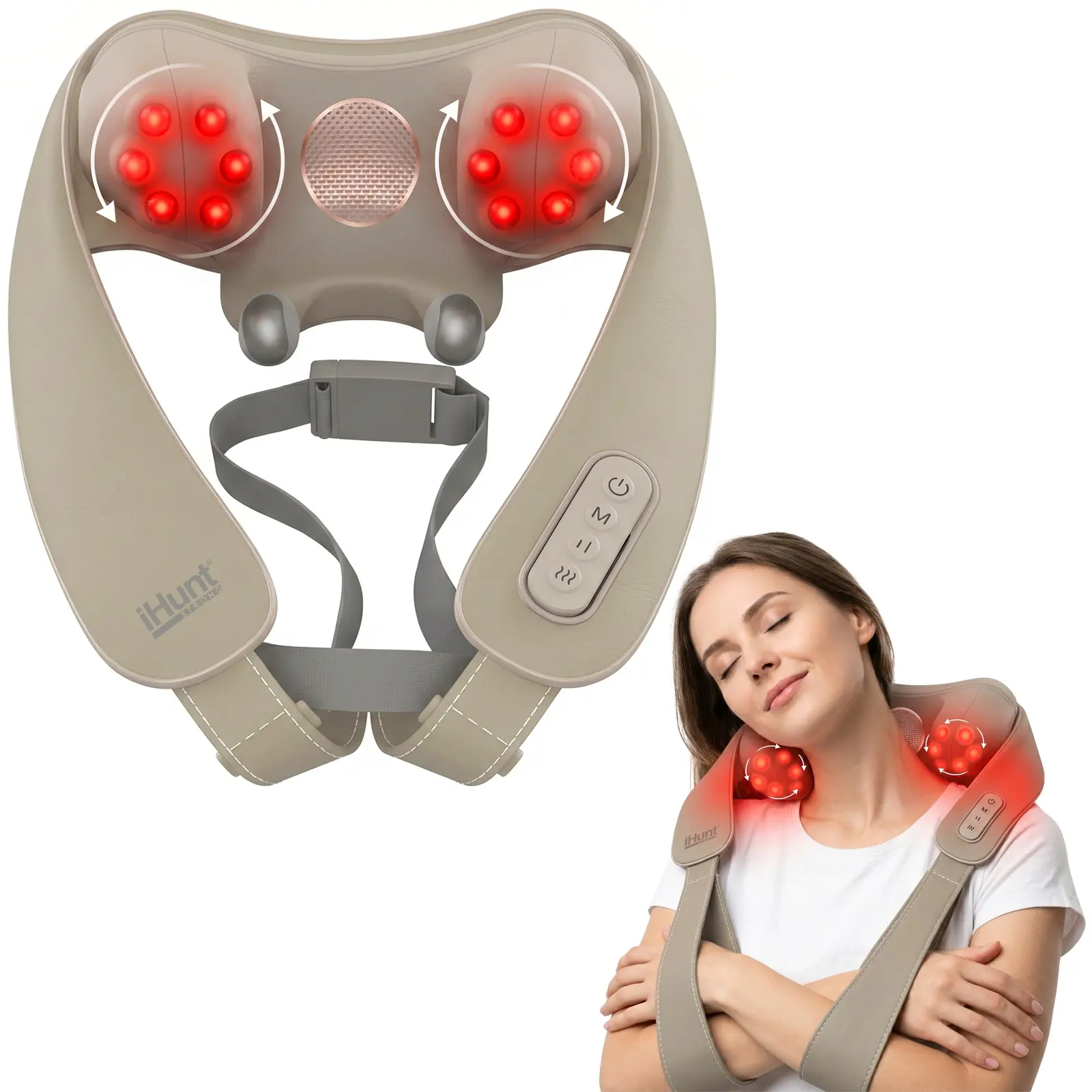 Массажер для ног iHunt SmartNeck Air 3D FE-4061 (Beige) - 3