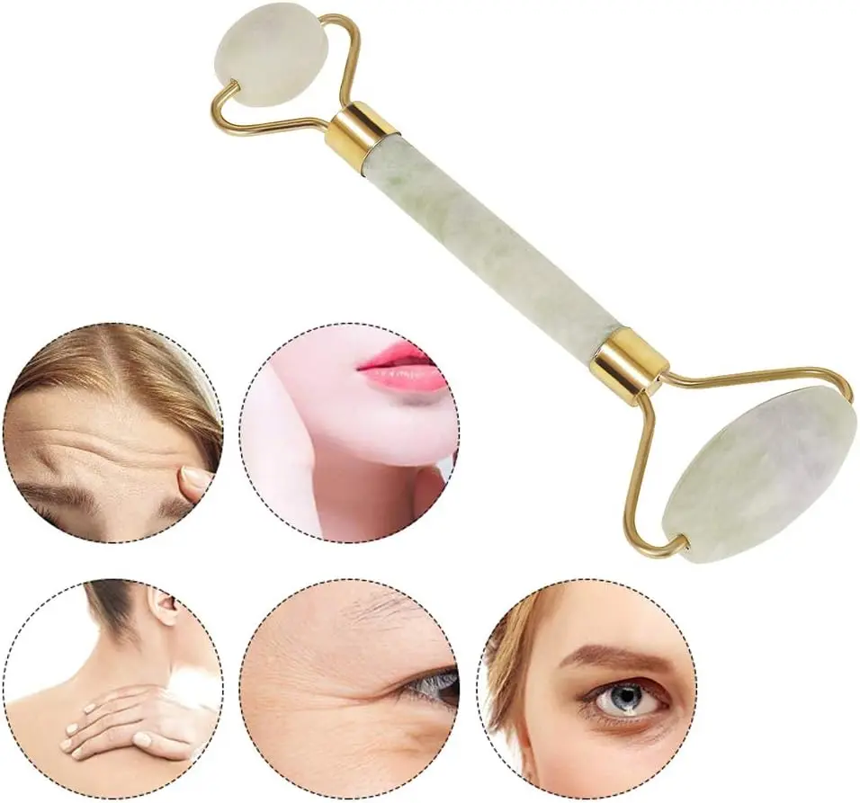 Нефритовый роллер Iso Trade 8657 (Green/Gold)