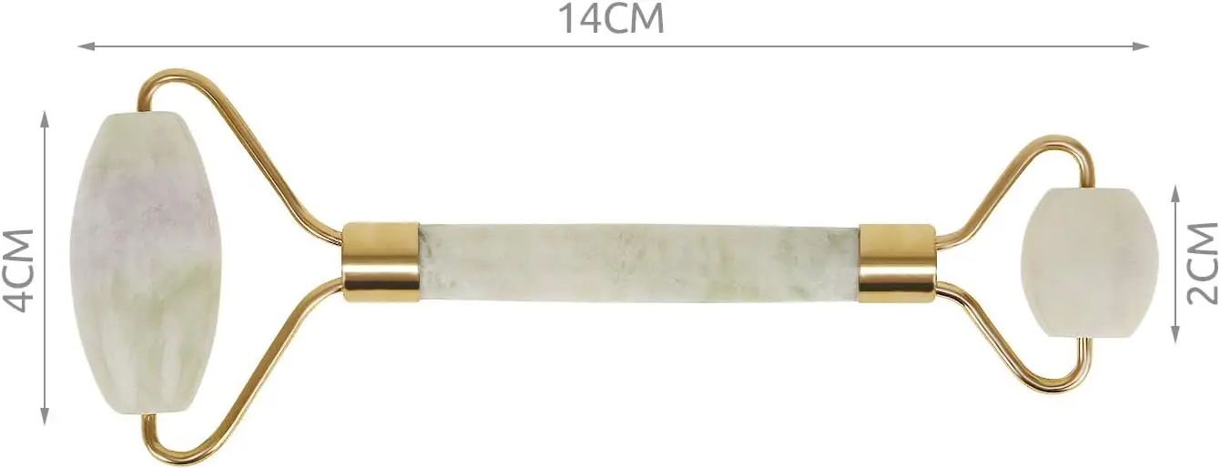 Нефритовый роллер Iso Trade 8657 (Green/Gold)