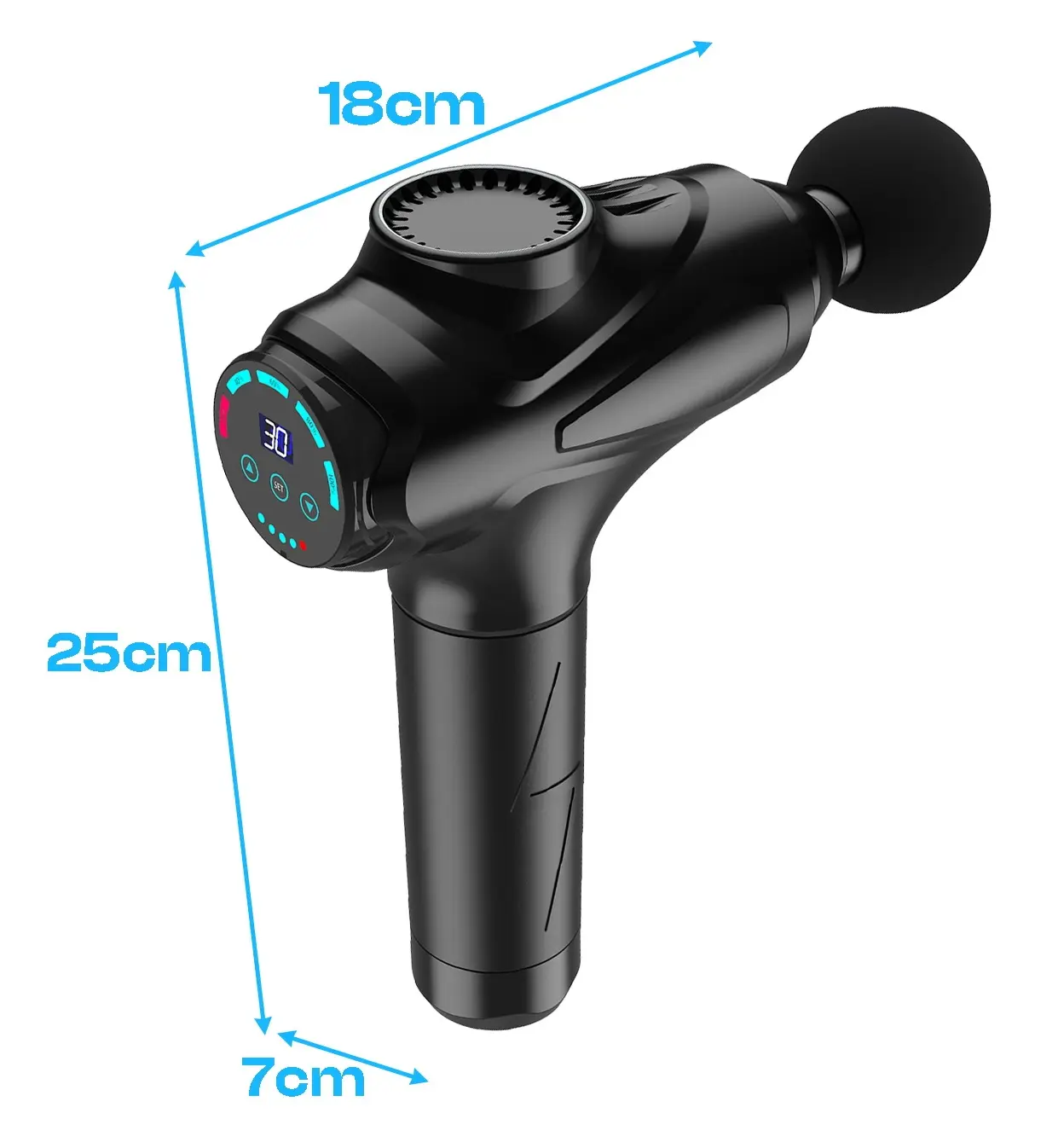 Pistol de masaj Isomedix 26441 (Black)