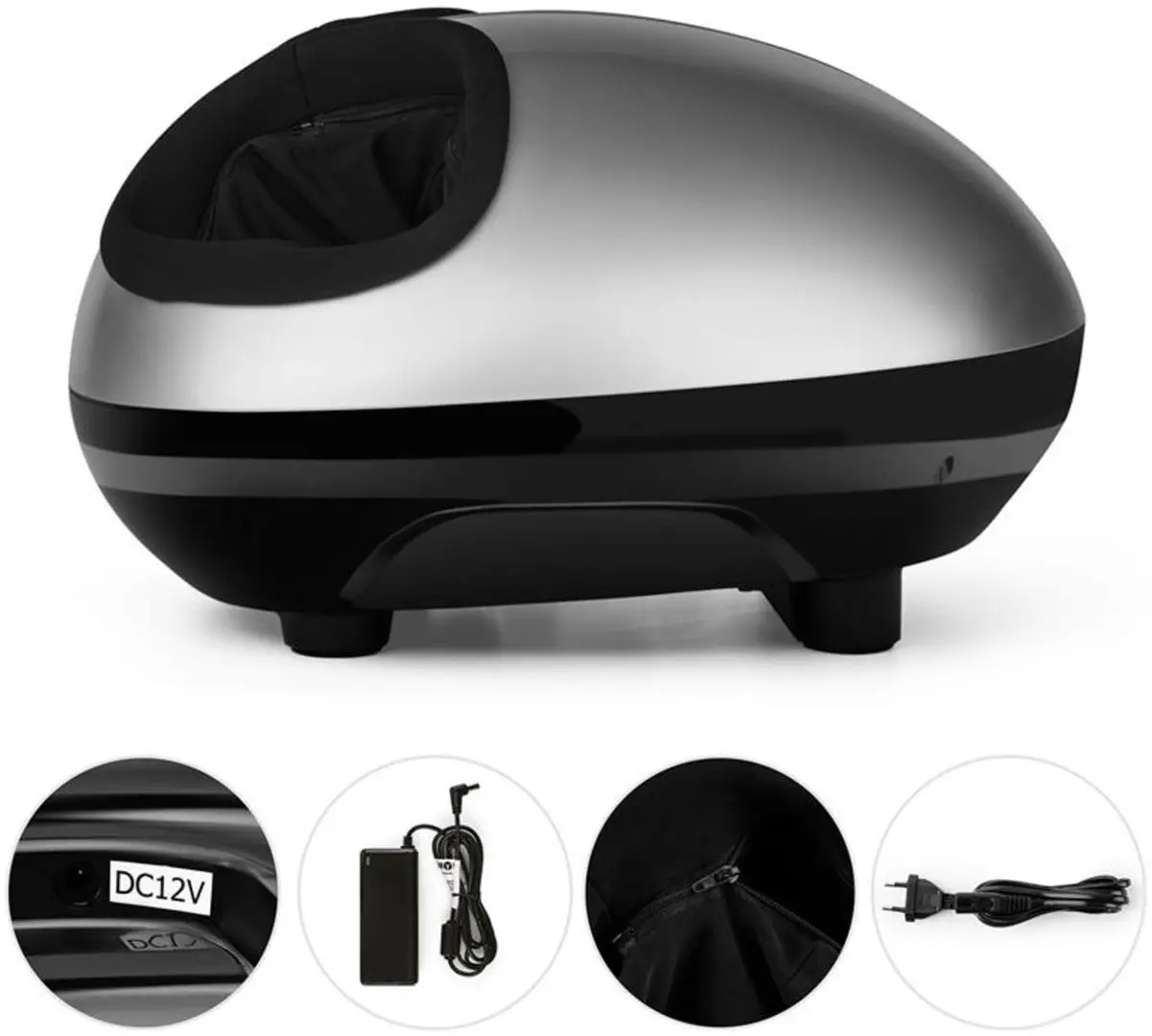 Aparat de masaj pentru picioare Klarfit Feetmaster (Silver/Black) - 3