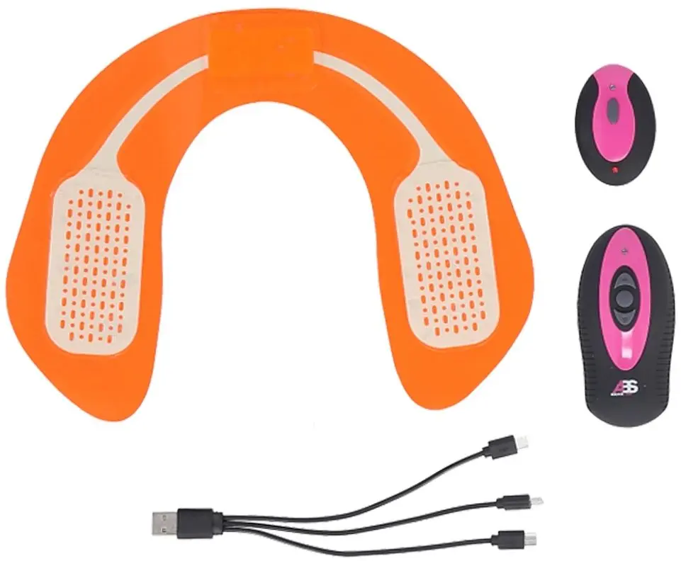 Aparat de electrostimulare musculara HMS ABS Master Pro (Black/Pink)