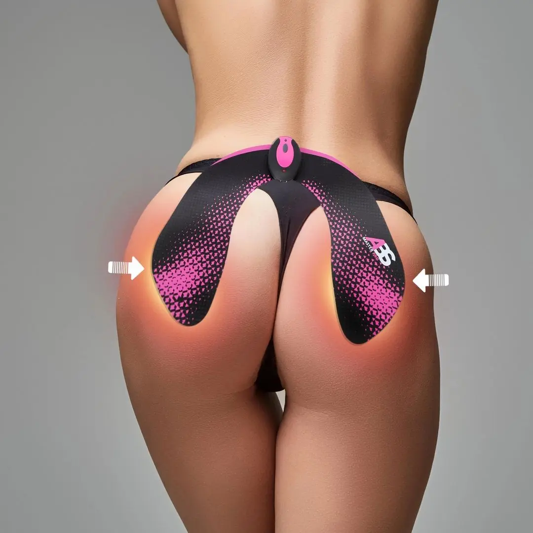 Aparat de electrostimulare musculara HMS ABS Master Pro (Black/Pink)