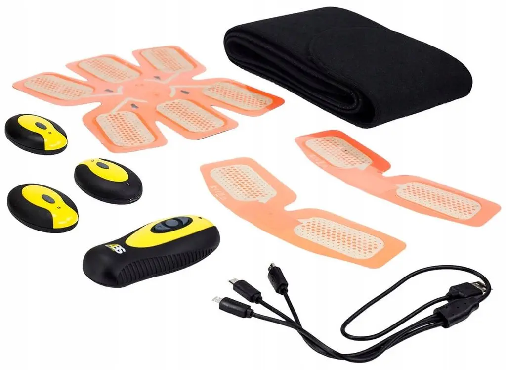 Электростимулятор мышц HMS ABS Master Pro Muscle (Black/Yellow)