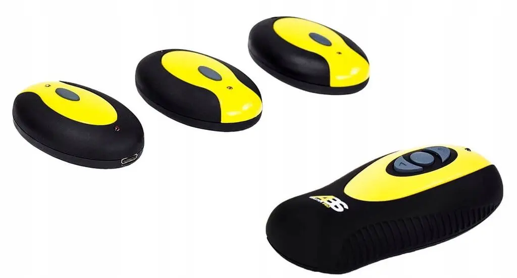 Электростимулятор мышц HMS ABS Master Pro Muscle (Black/Yellow)