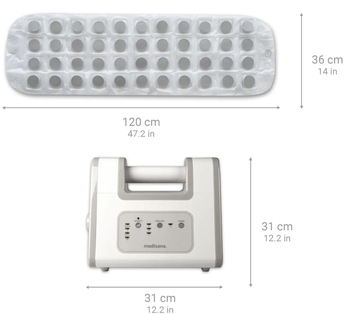 Гидромассажный коврик Medisana BBS Bath Spa 88389 (White/Grey) - 3